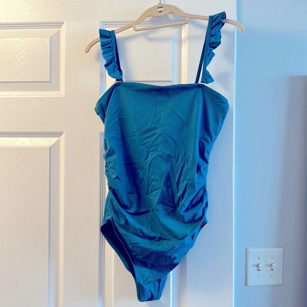 Pink blush maternity bathing suit